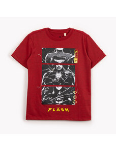 C&A camiseta infantil the flash manga curta vermelho