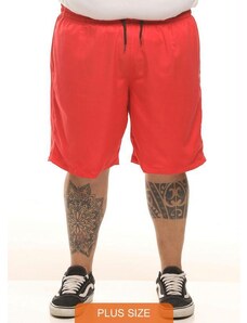 Svk Plus Size Shorts Menswear Liso Vermelha