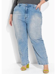 Marguerite Calça Jeans Slouchy com Bolsos Plus Size