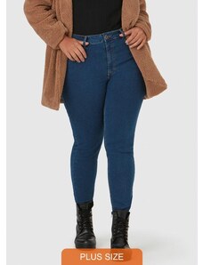 Malwee Plus Calça Skinny Jeans Plus Size Feminina Azul