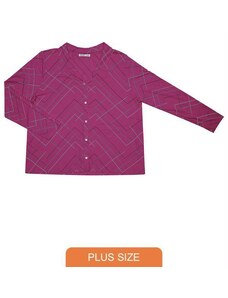 Secret Glam Camisa Manga Longa Viscotorcion Rosa