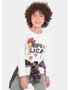 Lilica Camiseta Infantil Menina/Menino Branco