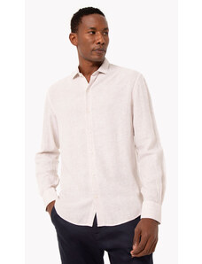 C&A camisa de algodão comfort manga longa kaki