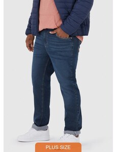 Malwee Plus Calça Slim Jeans Plus Size Masculina Azul