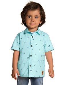 Milon Camisa Infantil Masculina Azul