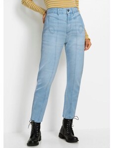 Bonprix Calça Jeans com Bolso Azul Claro