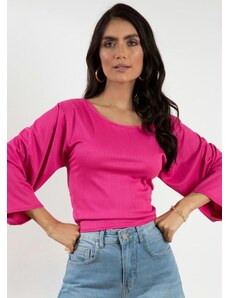 Quintess Blusa Soltinha com Amarração Costas Pink