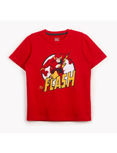 C&A camiseta de algodão infantil flash manga curta vermelho