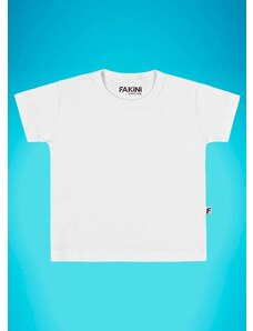 Fakini Kids Camiseta Básica Branco