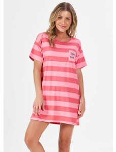 Espaço Pijama Camisola Manga Curta Rosa