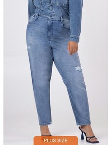 Lunender Mais Mulher Calça Jeans Mommy Plus Size Chapa Barriga Jeans