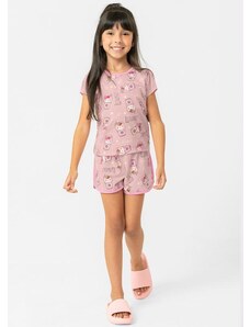 Rovi Kids Pijama Infantil Feminino Milkshake Rosa