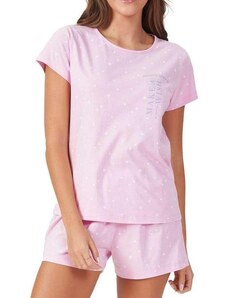 Pijama Feminino Curto Espaço Pijama 41208 Rosa