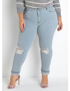 Sawary Jeans Calça Jeans Clara Cropped Sawary Plus Size