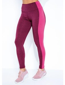 Legging Pink com Recorte Lateral Sawary Fitness