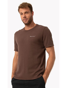 C&A camiseta de algodão tropical soul manga curta marrom