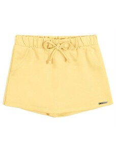 Alakazoo Shorts-Saia Menina em Moletom Básico Amarelo