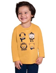 Milon Camiseta Infantil Menino Amarelo