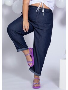 Marguerite Calça Comfort Jeans com Bolsos Plus Size