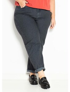 Marguerite Calça Jeans Chumbo Cigarrete Plus Size