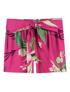 Shorts Floral com Amarração Marialícia Rosa