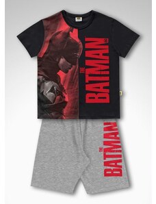 Conjunto Camiseta e Bermuda Menino Batman Preto