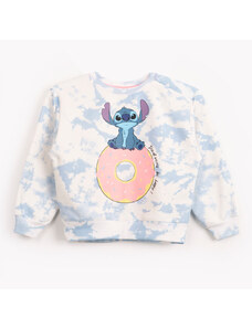 C&A blusa de moletom infantil stitch tie dye azul