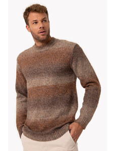 C&A suéter de tricot mesclado gola redonda marrom
