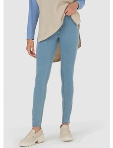 Malwee Calça Skinny Jeans Cintura Média Feminina Azul