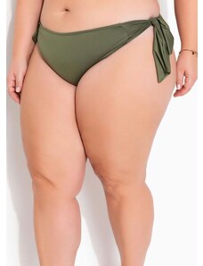 Marguerite Calcinha Biquíni Plus Size Verde com Amarração