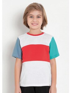 Queima Estoque Camiseta Infantil Multicolor com Recortes