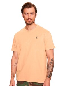 Polo Ralph Lauren Camiseta Ralph Lauren Masculina Essential Color Icon Peach Creme