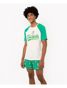 Pijama Homem/Mulher De Manga Curta shore Calça Mais Roupa De