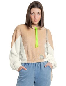 Gloss Blusão Juvenil em Fleece Bege