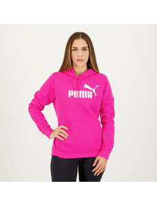 Moletom Puma ESS Logo FL S Feminino Rosa