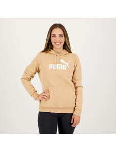 Moletom Puma ESS Logo FL S II Feminino Bege
