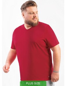 Exco Camiseta em Meia Malha Plus Size Vermelho