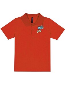 Cativa Kids Camiseta Polo Masculina Infantil Laranja