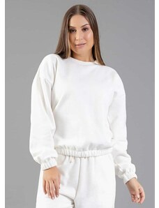 Just Basic Blusão em Moletom Off White