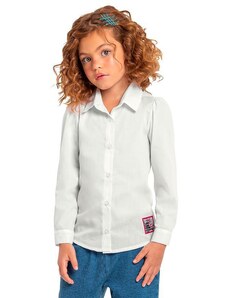 Quimby Camisa Social Infantil Menina Branco