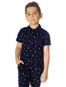 Rovi Kids Camisa Infantil Masculina Azul