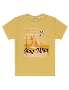 Rovi Kids Camiseta Infantil Masculina Barquinho Amarelo
