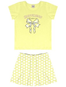 Rovi Kids Conjunto Pijama Infantil Feminino Amarelo