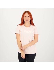 Camiseta Fila Letter Mid Feminina Rosa