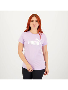 Camiseta Puma ESS Logo S Feminina Roxa