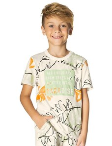 Rovi Kids Camiseta Infantil Masculina Paradise Bege