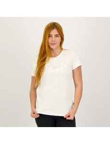 Camiseta Puma ESS+ Nova Shine Feminina Branca