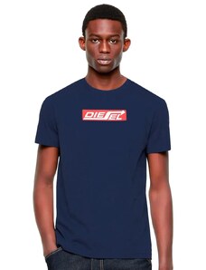 Camiseta Diesel Masculina T-Diegor-SH1 Arrow Logo Azul Marinho