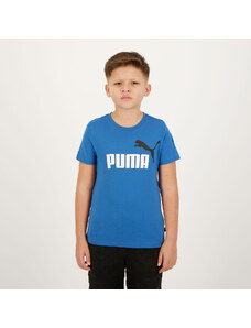 Camiseta Puma ESS+ 2 Col Logo Juvenil Azul