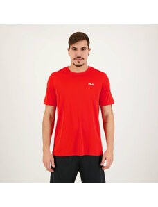 Camiseta Fila Basic Sports Vermelha e Cinza